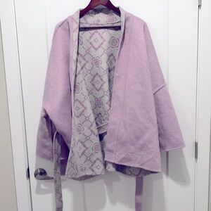 New Yak wool purple grey oversized coat